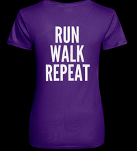 Load image into Gallery viewer, Girls That Jeff® Fitted Style T-Shirt RUN WALK REPEAT