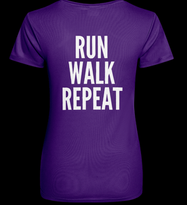 Girls That Jeff® Fitted Style T-Shirt RUN WALK REPEAT