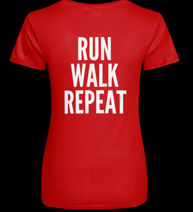 Girls That Jeff® Fitted Style T-Shirt RUN WALK REPEAT
